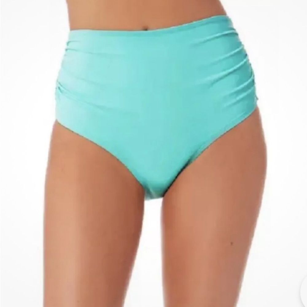 Anne Cole Live in Color Convertible High Waisted Shirred Bottoms